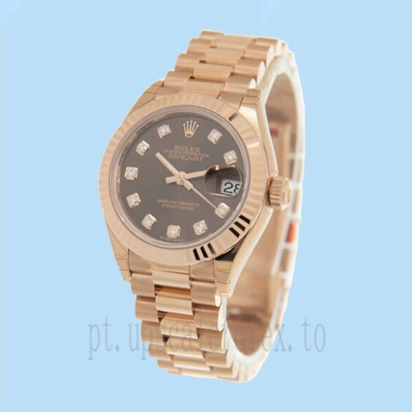 Rolex Datejust Senhoras 28mm m279175-0016 Mostrador De Chocolate - Image 3