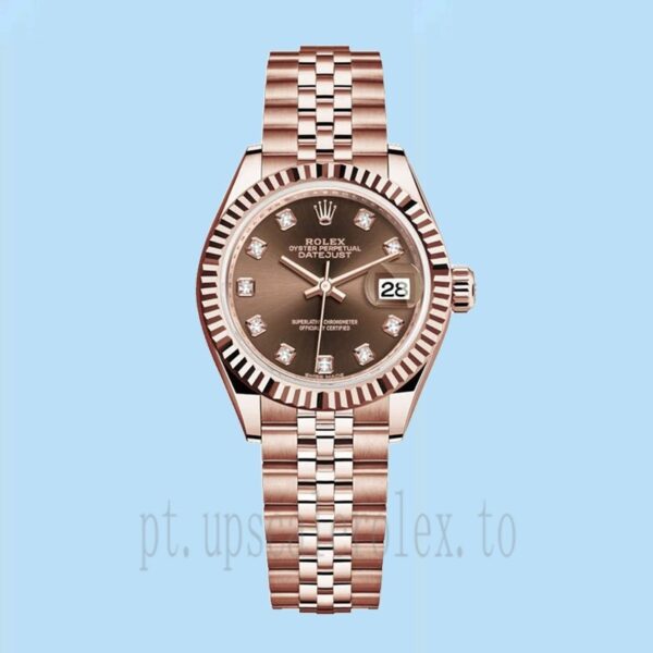 Rolex Datejust Senhoras 28mm m279175-0016 Mostrador De Chocolate - Image 5