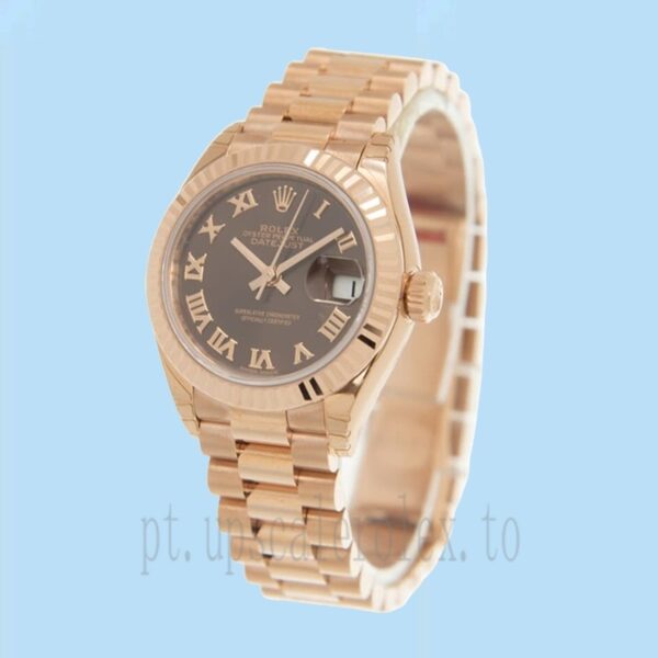 Rolex Datejust 28mm m279175-0014 Senhoras Automático Tom De Ouro Rosa - Image 3