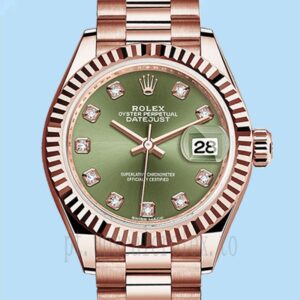 Rolex Datejust Senhoras m279175-0009 28mm Tom De Ouro Rosa Automático