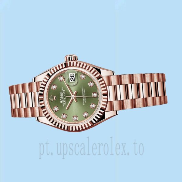 Rolex Datejust Senhoras m279175-0009 28mm Tom De Ouro Rosa Automático - Image 3