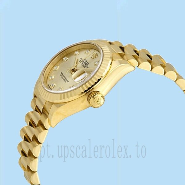 Rolex Datejust 28mm m279178-0017 Senhoras Tom De Ouro - Image 3