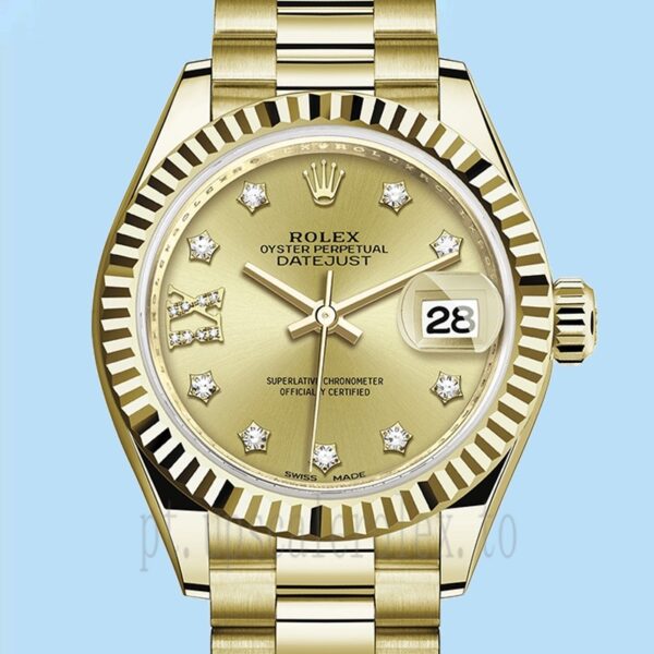 Rolex Datejust Senhoras m279178-0014 28mm Mostrador De Champanhe