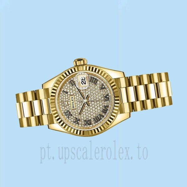Rolex Datejust 28mm m279175-0031 Senhoras Automático Tom De Ouro - Image 3
