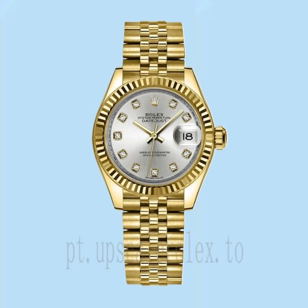 Rolex Datejust m279178-0015 Senhoras 28mm Tom De Ouro - Image 5