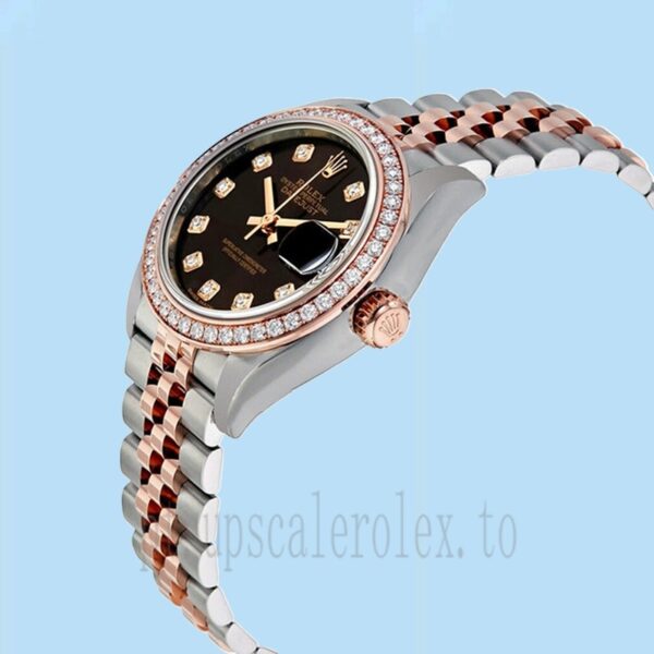 Rolex Datejust Senhoras 28mm m279381rbr-0011 Pulseira Jubileu Automático - Image 3