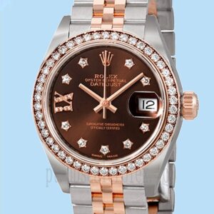 Rolex Datejust Senhoras 28mm m279381rbr-0003 Tom Prata Pulseira Jubileu