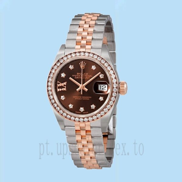 Rolex Datejust Senhoras 28mm m279381rbr-0003 Tom Prata Pulseira Jubileu - Image 2