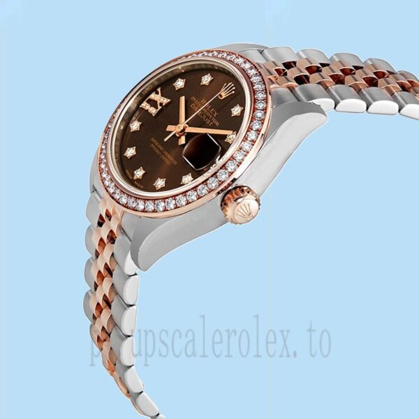 Rolex Datejust Senhoras 28mm m279381rbr-0003 Tom Prata Pulseira Jubileu - Image 3