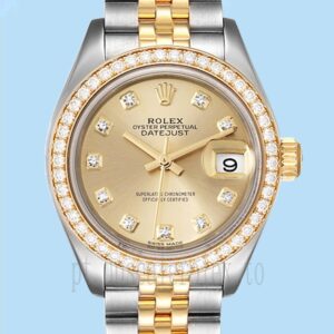 Rolex Datejust m279383rbr-0011 Senhoras 28mm Tom Prata
