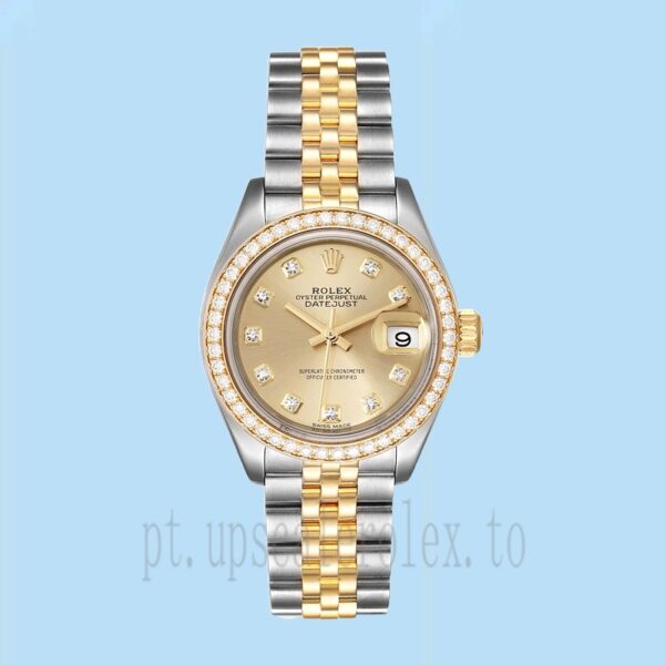 Rolex Datejust m279383rbr-0011 Senhoras 28mm Tom Prata - Image 2