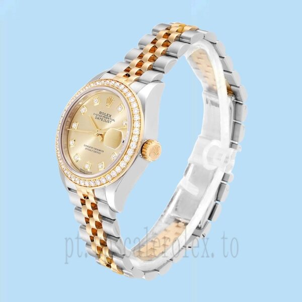 Rolex Datejust m279383rbr-0011 Senhoras 28mm Tom Prata - Image 3