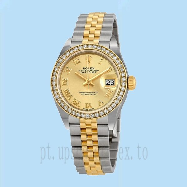 Rolex Datejust m279383rbr-0009 28mm Senhoras Mostrador De Champanhe - Image 2