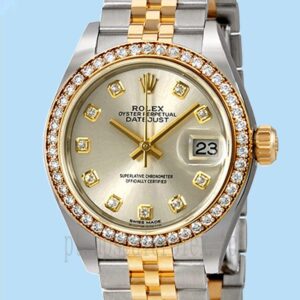 Rolex Datejust Senhoras 28mm m279383rbr-0007 Mostrador Prateado Automático