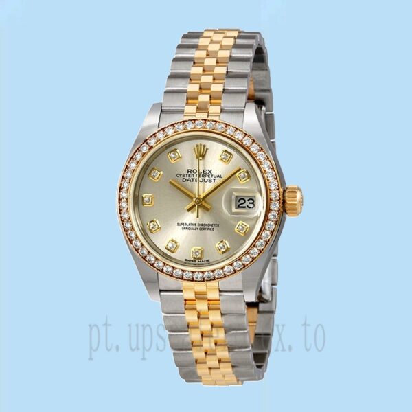 Rolex Datejust Senhoras 28mm m279383rbr-0007 Mostrador Prateado Automático - Image 2