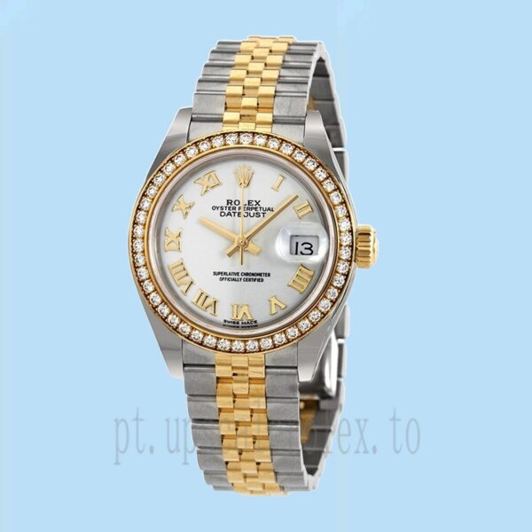 Rolex Datejust m279383rbr-0023 28mm Senhoras Tom Prata - Image 2