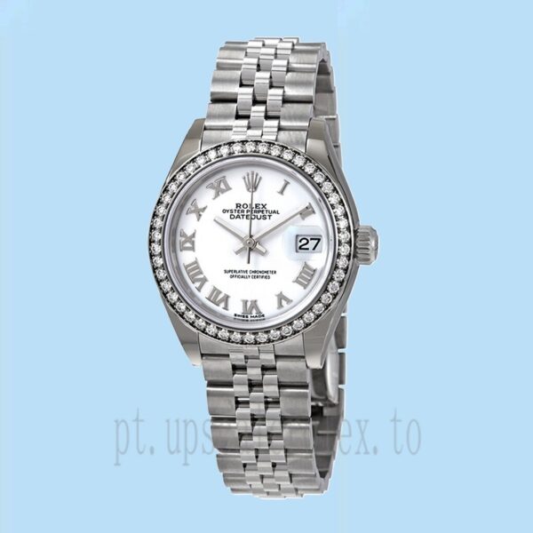 Rolex Datejust 28mm m279384rbr-0019 Senhoras Tom Prata - Image 2