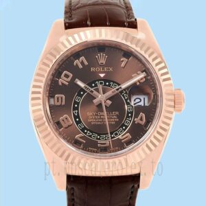 Rolex Sky-dweller 41mm Masculino 326135-L Correia De Couro