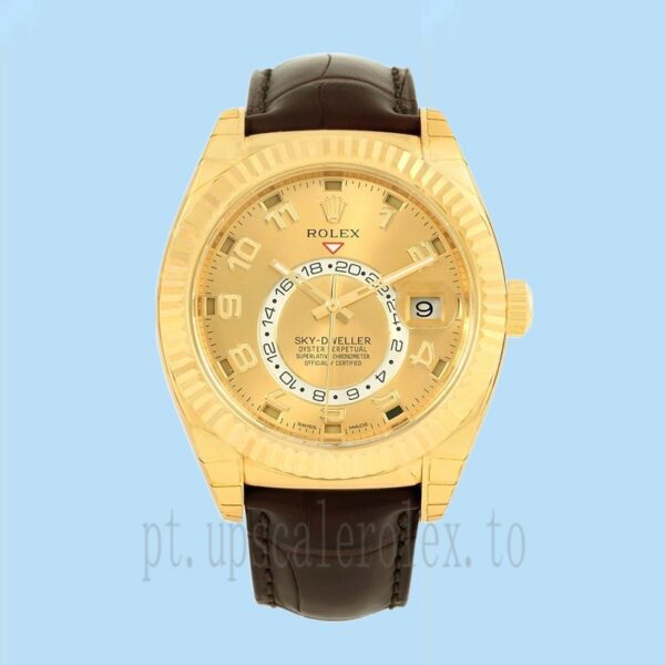 Rolex Sky-dweller 41mm 326138 Masculino Mostrador De Champanhe - Image 2