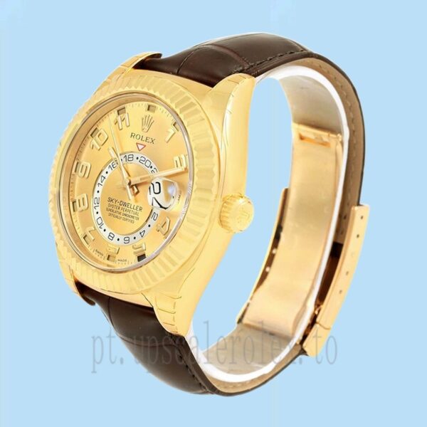 Rolex Sky-dweller 41mm 326138 Masculino Mostrador De Champanhe - Image 3