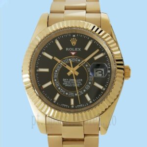 Rolex Sky-dweller Masculino 326938BKSO 41mm Mostrador Preto Assistir