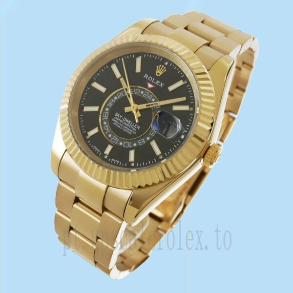 Rolex Sky-dweller Masculino 326938BKSO 41mm Mostrador Preto Assistir - Image 3