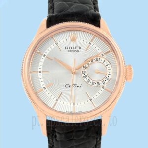 Rolex Cellini m50515-0009 Masculino 39mm Correia De Couro Automático