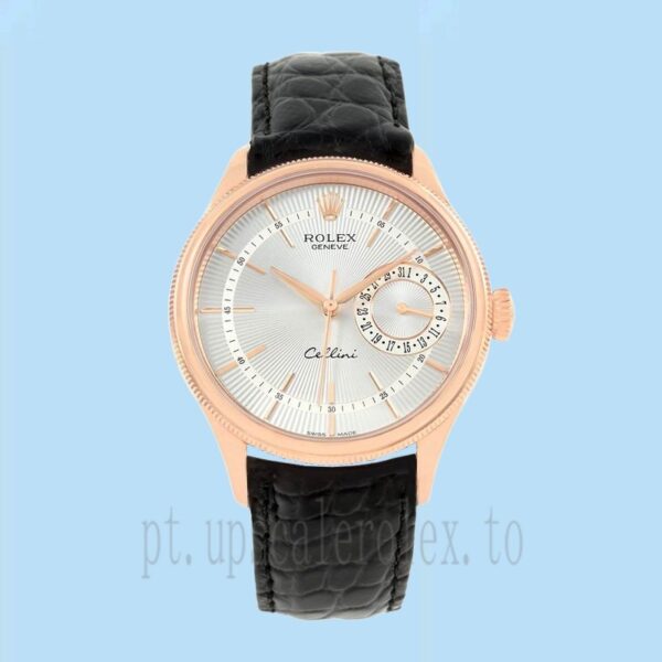 Rolex Cellini m50515-0009 Masculino 39mm Correia De Couro Automático - Image 2