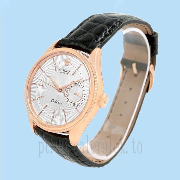 Rolex Cellini m50515-0009 Masculino 39mm Correia De Couro Automático - Image 3