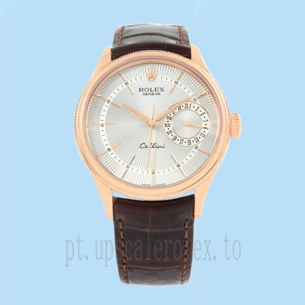 Rolex Cellini Masculino 39mm m50515-0008 Tom De Ouro Rosa - Image 2