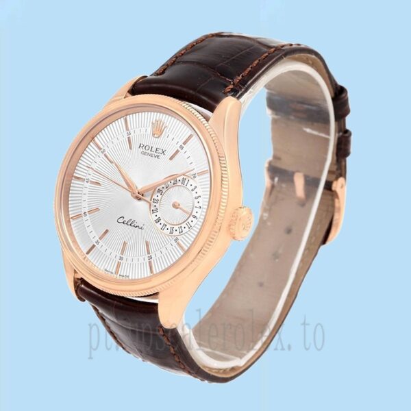 Rolex Cellini Masculino 39mm m50515-0008 Tom De Ouro Rosa - Image 3