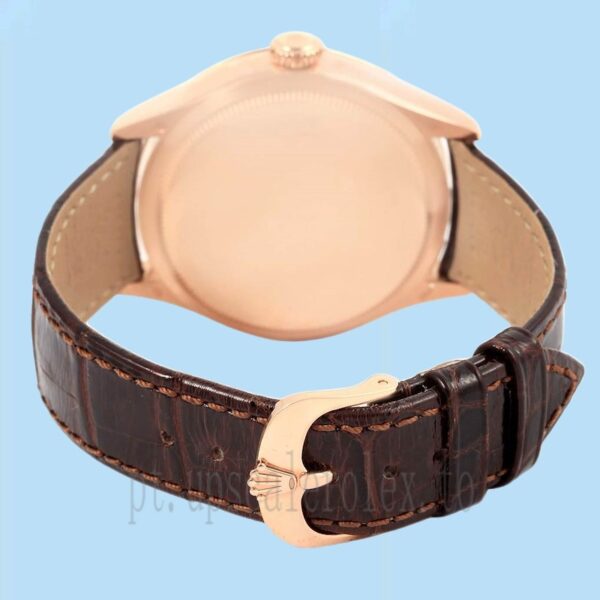 Rolex Cellini Masculino 39mm m50515-0008 Tom De Ouro Rosa - Image 4