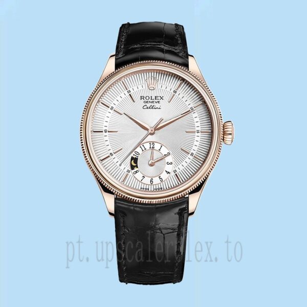 Rolex Cellini 39mm Masculino m50525-0009 Assistir Correia De Couro - Image 2