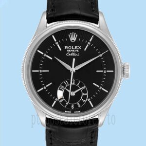 Rolex Cellini Masculino 39mm m50529-0007 Assistir Correia De Couro