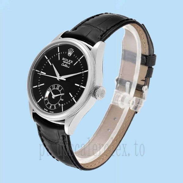 Rolex Cellini Masculino 39mm m50529-0007 Assistir Correia De Couro - Image 3