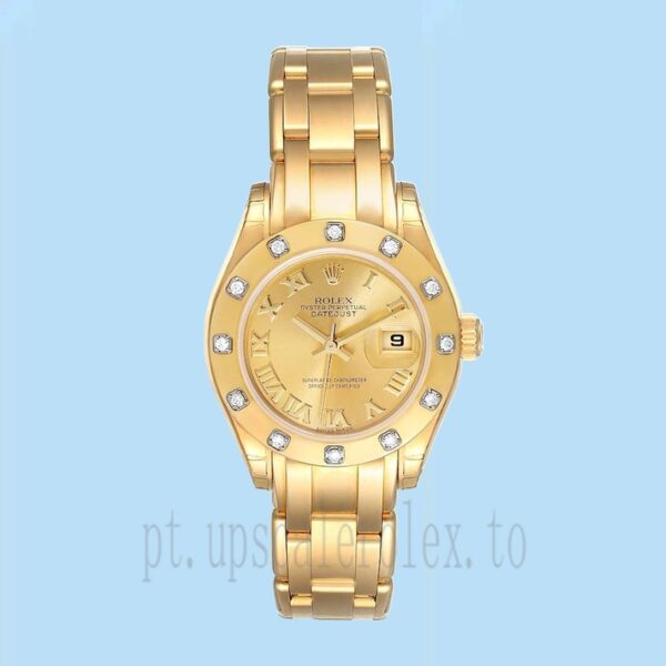 Rolex Pearlmaster 29mm Senhoras 80318 Mostrador De Champanhe - Image 2