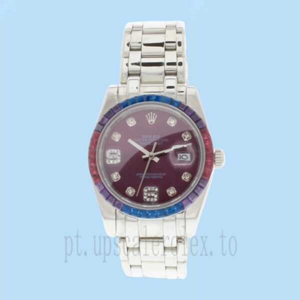 Rolex Pearlmaster 31mm 86349SAFUBL-42749 Senhoras Automático Mostrador Uva Vermelha - Image 2