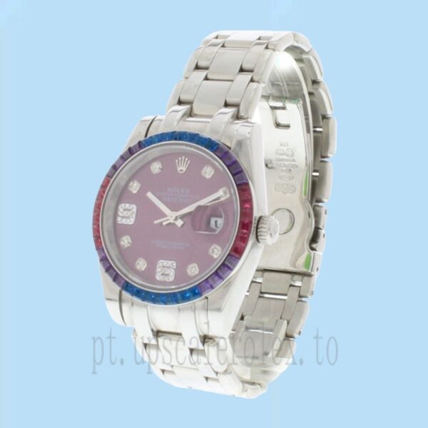Rolex Pearlmaster 31mm 86349SAFUBL-42749 Senhoras Automático Mostrador Uva Vermelha - Image 3