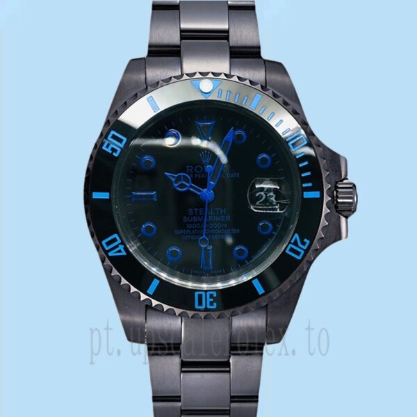 Rolex Submariner 40mm BLSTEALTH Masculino Mostrador Preto - Image 2