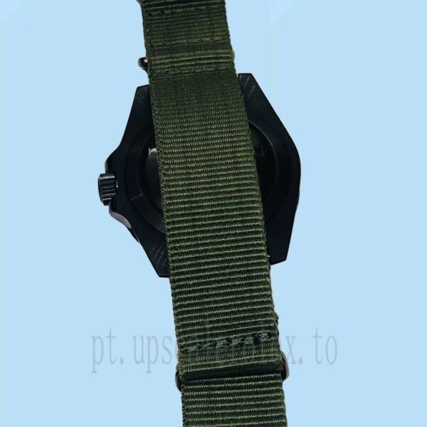 Rolex Submariner Stealth Masculino 40mm Correia De Nylon Mostrador Preto - Image 4