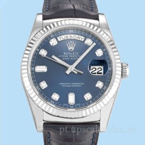 Rolex Day-Date 118139 36mm Masculino Mostrador Azul Automático