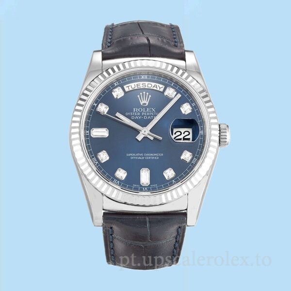 Rolex Day-Date 118139 36mm Masculino Mostrador Azul Automático - Image 2