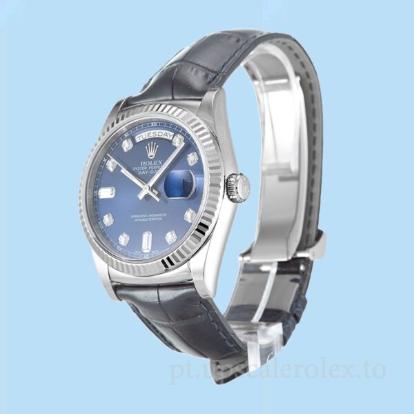 Rolex Day-Date 118139 36mm Masculino Mostrador Azul Automático - Image 3