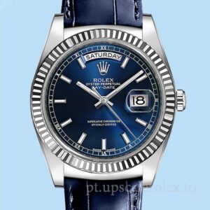 Rolex Day-Date 118139-L Masculino 36mm Mostrador Azul