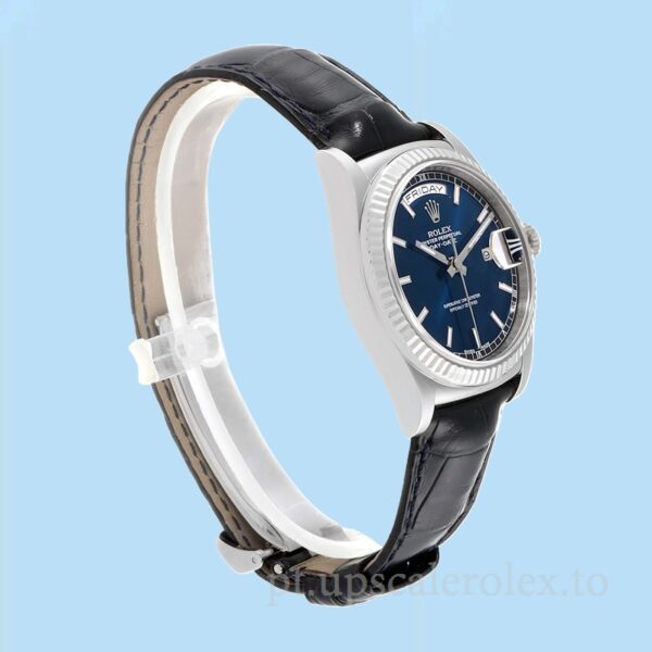 Rolex Day-Date 118139-L Masculino 36mm Mostrador Azul - Image 3