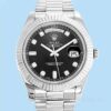 Rolex Day-Date 218239 Masculino 41mm Mostrador Preto Pulseira Presidente