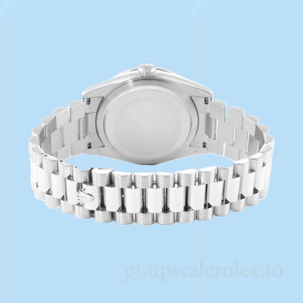 Rolex Day-Date 218239 Masculino 41mm Mostrador Preto Pulseira Presidente - Image 4
