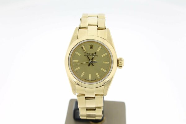 Réplica de luxo Rolex Oyster Perpetual 26mm 18kgolddial (b & p1997)