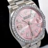 Réplica Rolex Datejust Swiss 36mm Oyster Diamond Bezel Rosa Mostrador 116200 Mint