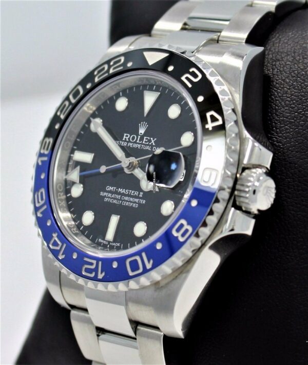 Melhor Réplica Rolex Gmt-master II 116710 Blnr Batman Preto/Azul moldura de cerâmica